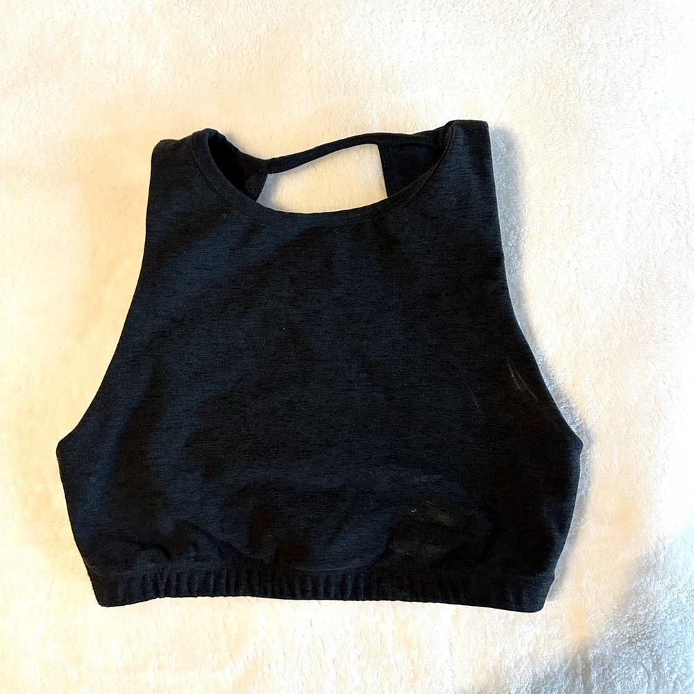 Beyond Yoga Open Back Sports Bra - Black - XS